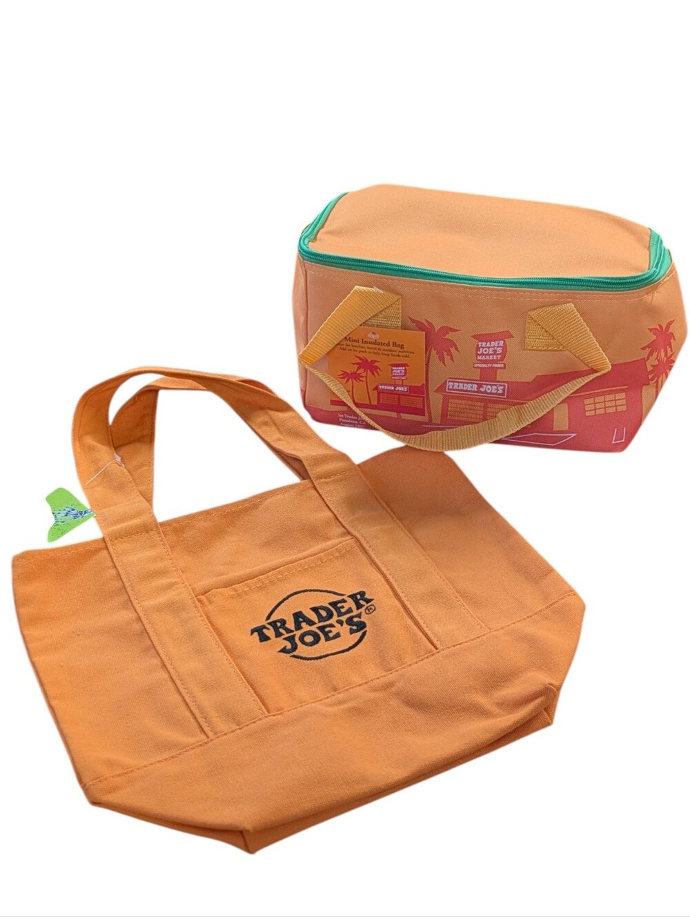 Trader Joe's Mini Insulated Bag and Trick or Treat Canvas Tote Bag Set - Picture 9 of 9